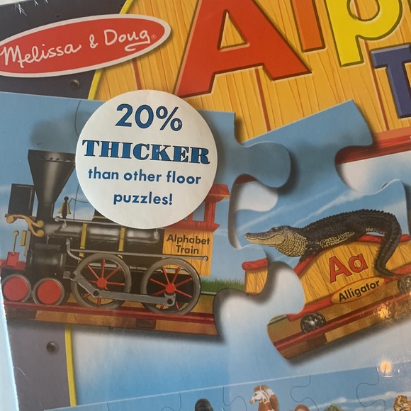 Melissa & Doug Floor Puzzle “Alphabet Train” - Picture 4 of 5